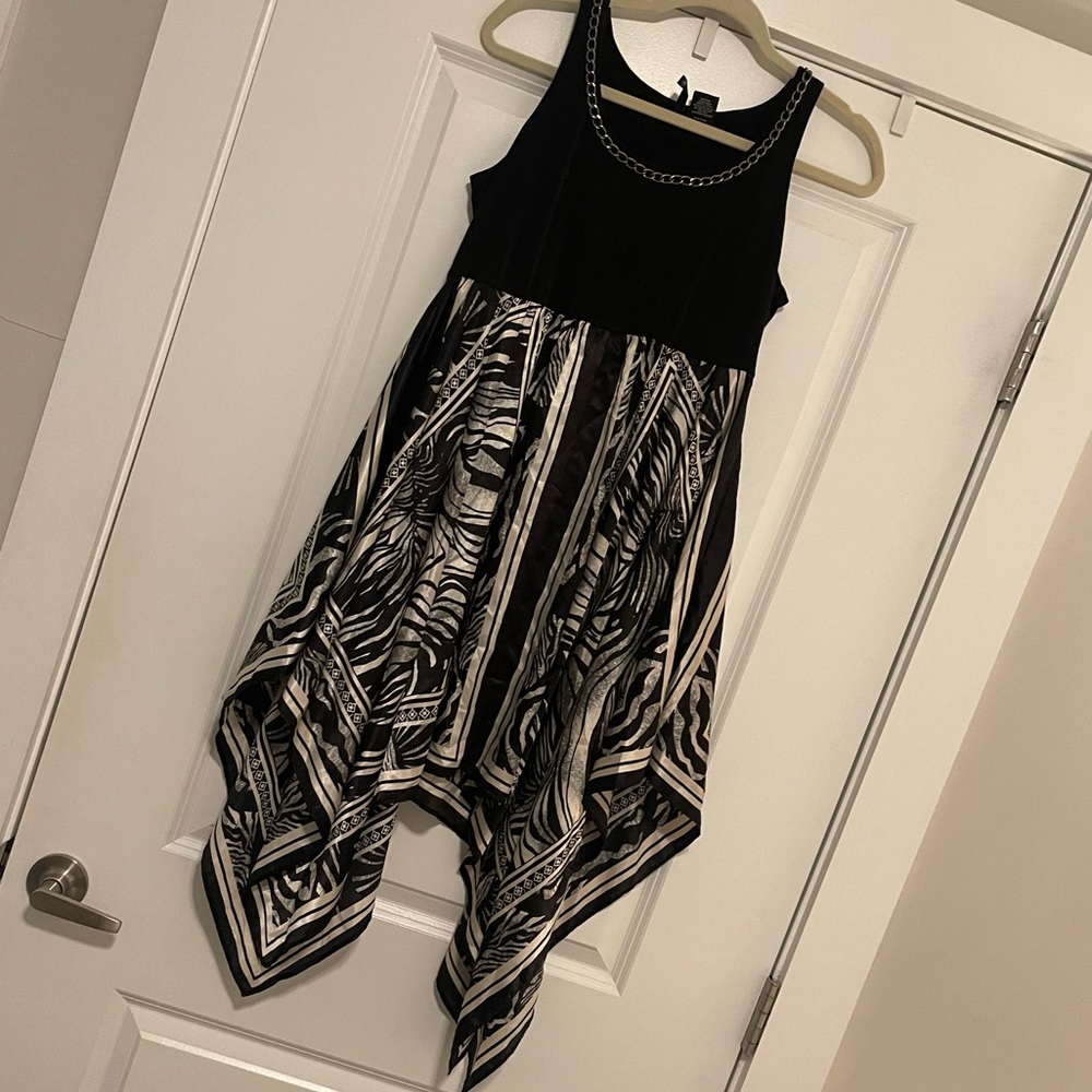 New Directions High Low Tank Animal Print Dress